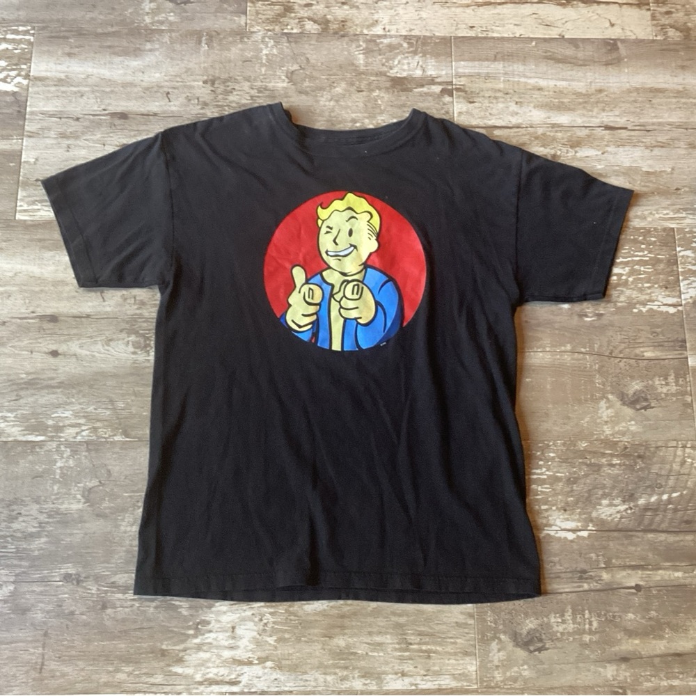 Fallout Vault Boy Black 2016 Bethesda T-shirt Men’s Medium